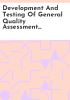 Development_and_testing_of_general_quality_assessment_schemes