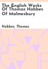 The_English_works_of_Thomas_Hobbes_of_Malmesbury