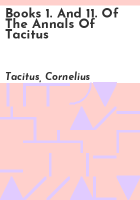 Books_1__and_11__of_the_annals_of_Tacitus