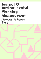 Journal_of_environmental_planning_management
