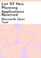 List_of_new_planning_applications_received