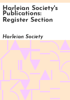 Harleian_Society_s_publications