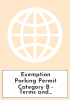 Exemption Parking Permit Category B - Terms and Conditions of Use