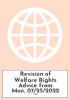 Revision of Welfare Rights Advice from Mon, 07/25/2022 - 12:04